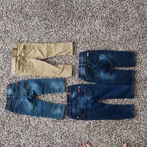 Toddler denim and khaki